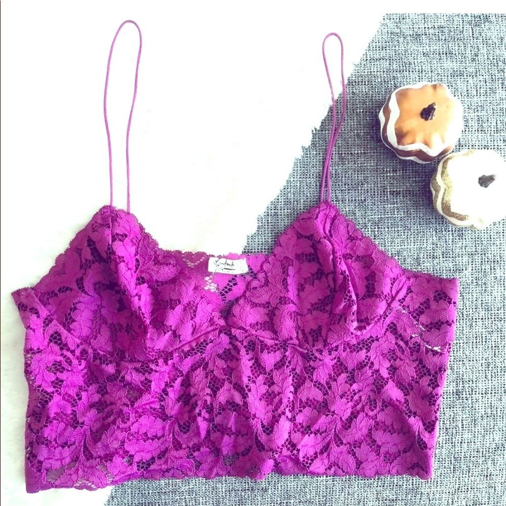 Free People Intimately Lacey Lace Brami NWOT M